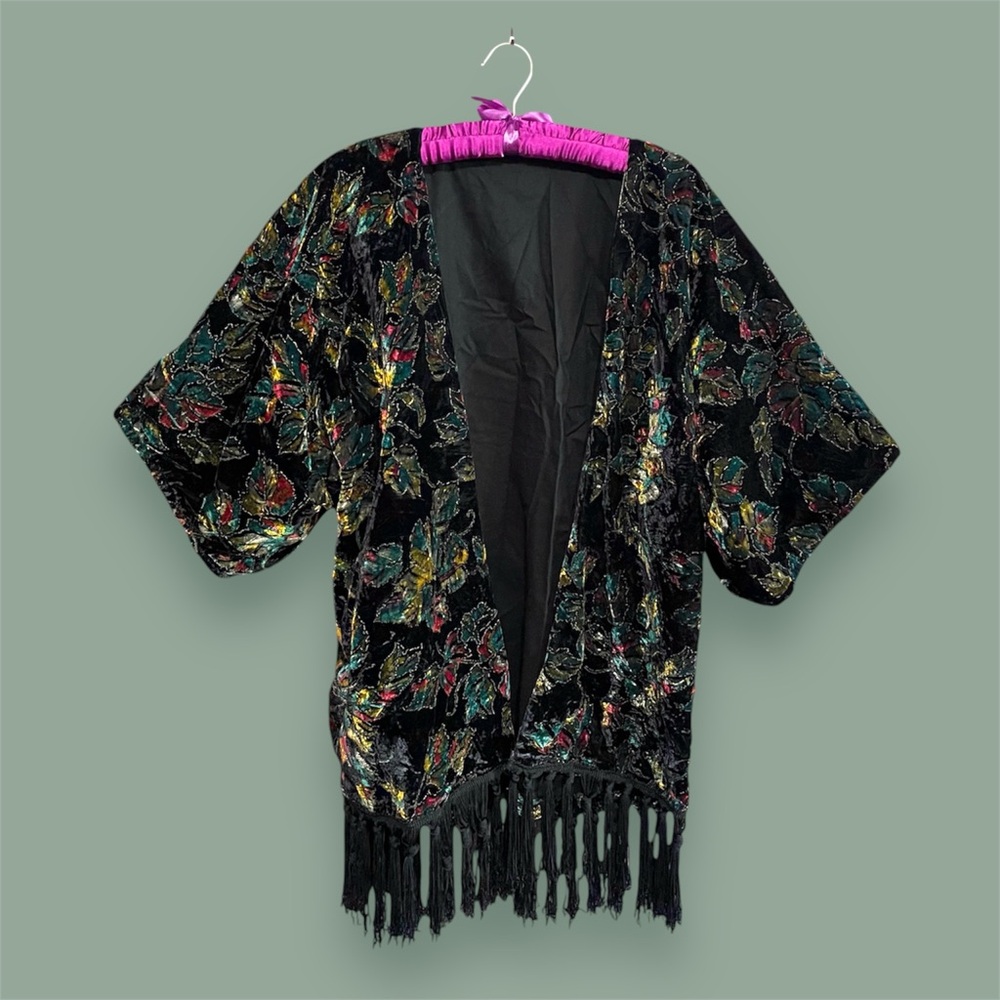 Velvet Fringe Kimono